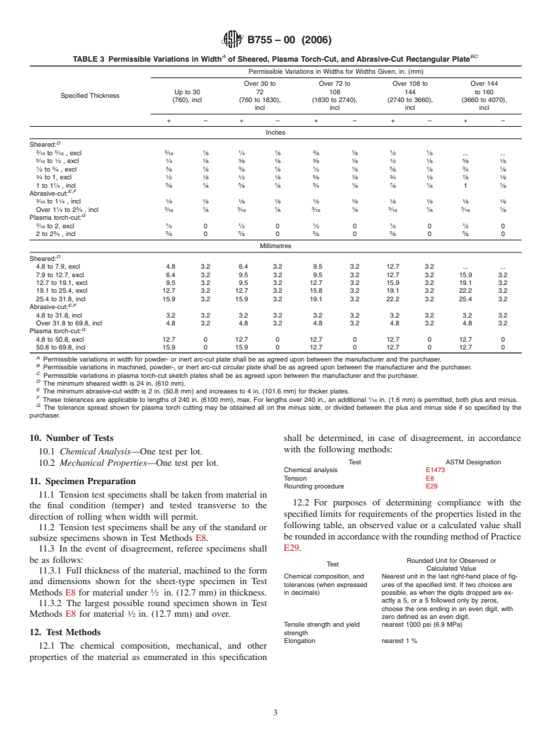 ASTM B755-00(2006) - Standard Specification for Nickel-Chromium-Molybdenum-Tungsten Alloys (UNS N06110) Plate, Sheet, and Strip