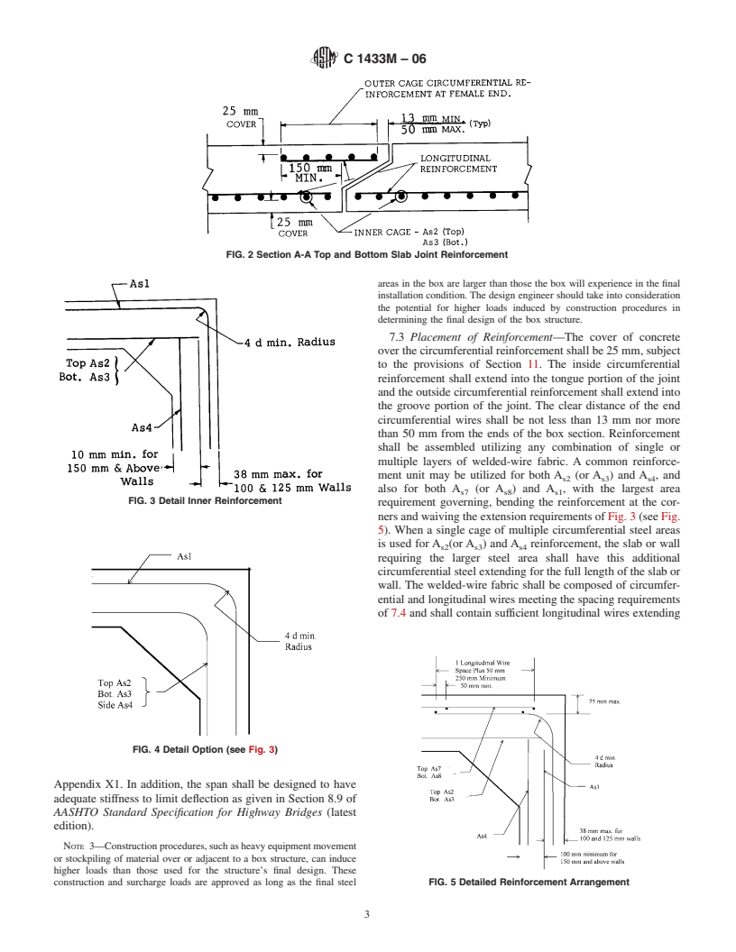 ASTM C1433M-06 - Standard Specification for Precast Reinforced Concrete Box Sections for Culverts, Storm Drains, and Sewers (Metric)