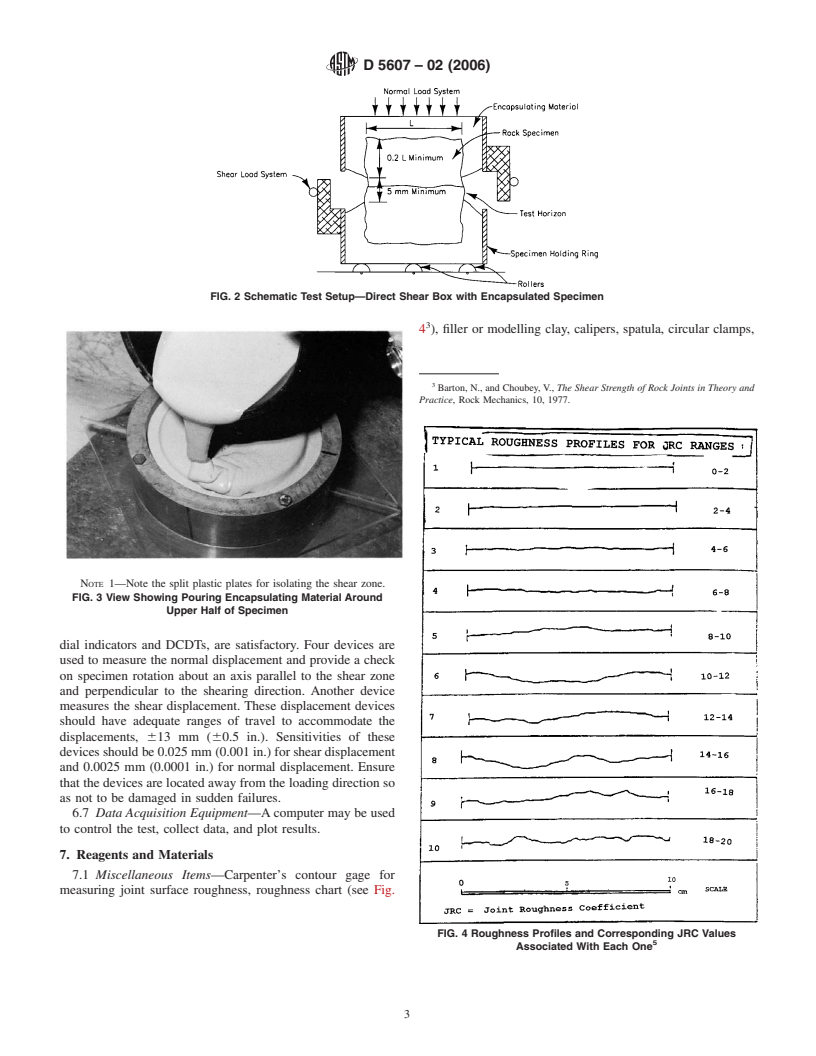 ASTM D5607-02(2006) - Standard Test Method for Performing Laboratory Direct Shear Strength Tests of Rock Specimens Under Constant Normal Force