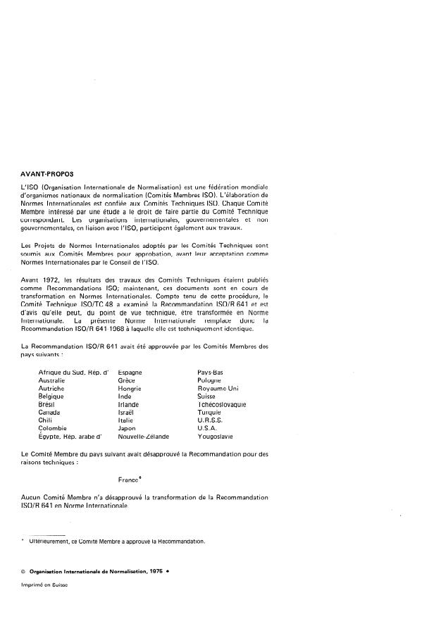 ISO 641:1975 ISO 641:1975 - Verrerie de laboratoire -- Assemblages sphériques rodés interchangeables - Page 2 preview