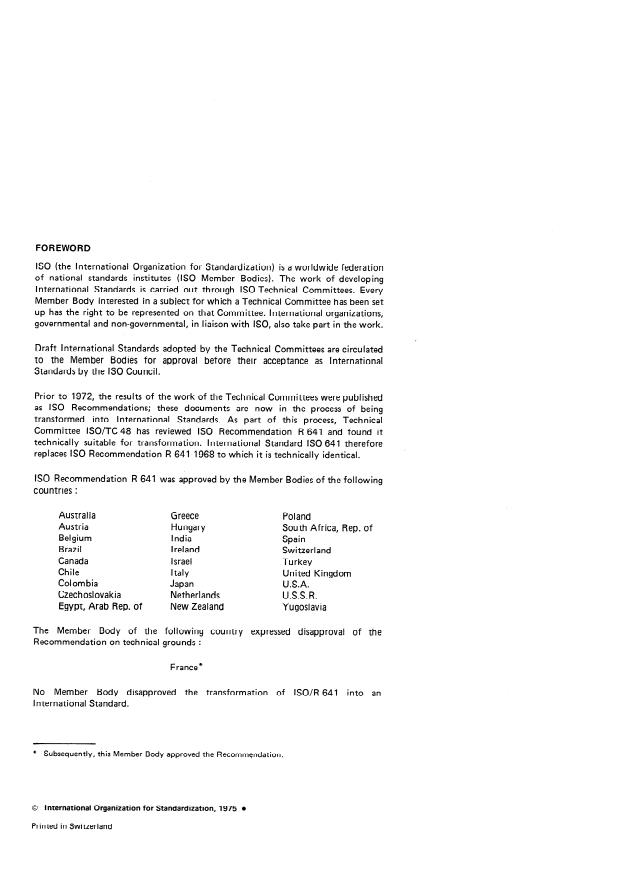 ISO 641:1975 ISO 641:1975 - Laboratory glassware -- Interchangeable spherical ground joints - Page 2 preview