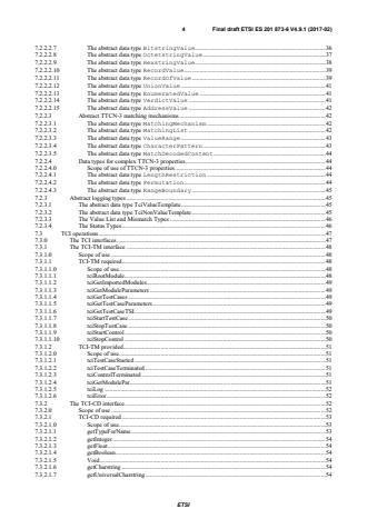SIST ES 201 873-6 V4.9.1:2017 ETSI ES 201 873-6 V4.9.1 (2017-02) - Methods for Testing and Specification (MTS); The Testing and Test Control Notation version 3; Part 6: TTCN-3 Control Interface (TCI) - Page 4 preview