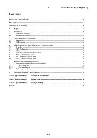 ETSI GS NFV-SEC 014 V3.1.1 (2018-04) - Network Functions Virtualisation (NFV) Release 3; NFV Security; Security Specification for MANO Components and Reference points