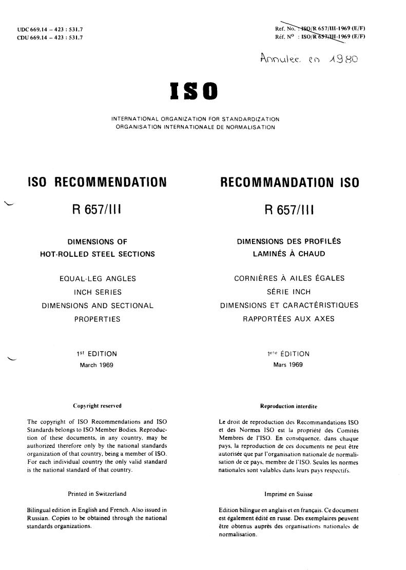 ISO/R 657-3:1969