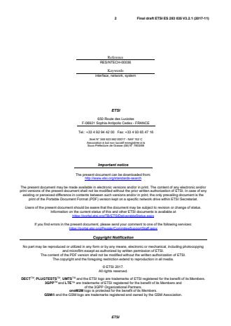 SIST ES 283 035 V3.2.1:2018 ETSI ES 283 035 V3.2.1 (2017-11) - Network Technologies (NTECH); Network Attachment; e2 interface based on the DIAMETER protocol - Page 2 preview