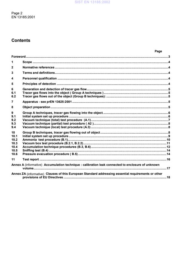 EN 13185:2001 EN 13185:2002 - Page 4 preview