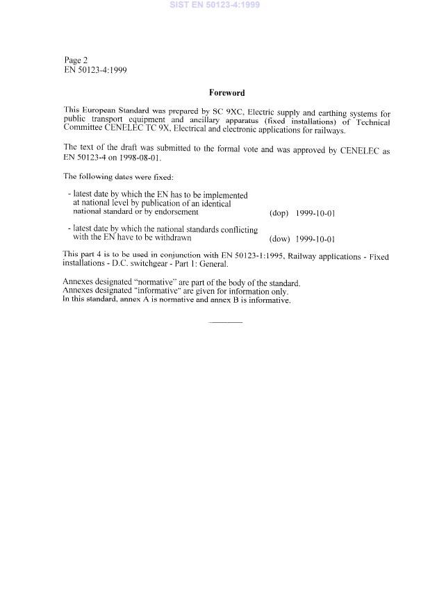 EN 50123-4:1999 EN 50123-4:1999 - Page 4 preview