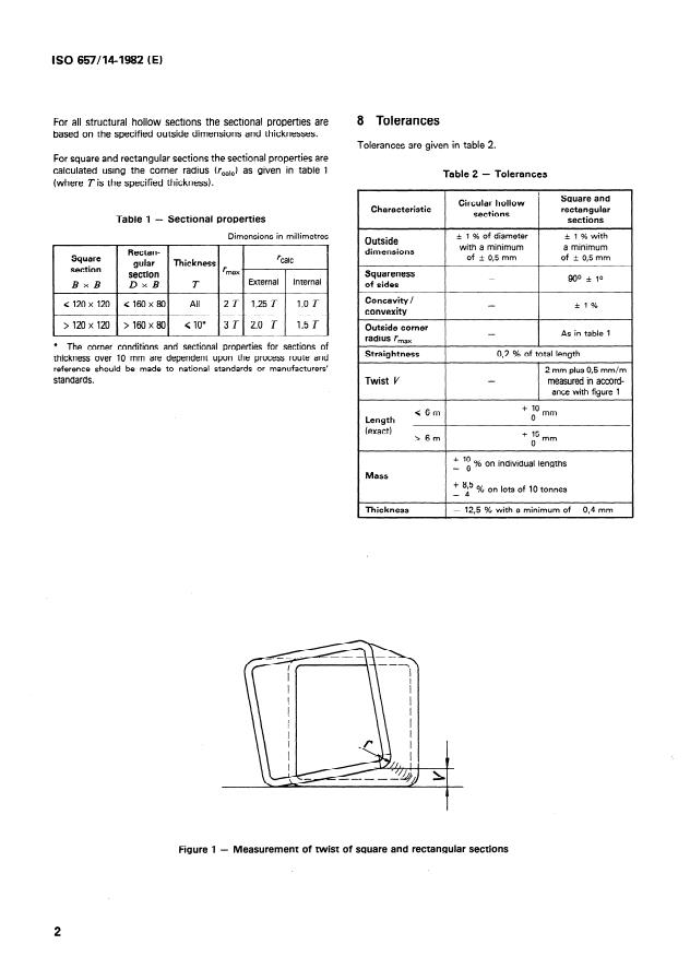 ISO 657-14:1982 ISO 657-14:1982 - Hot-rolled steel sections - Page 4 preview
