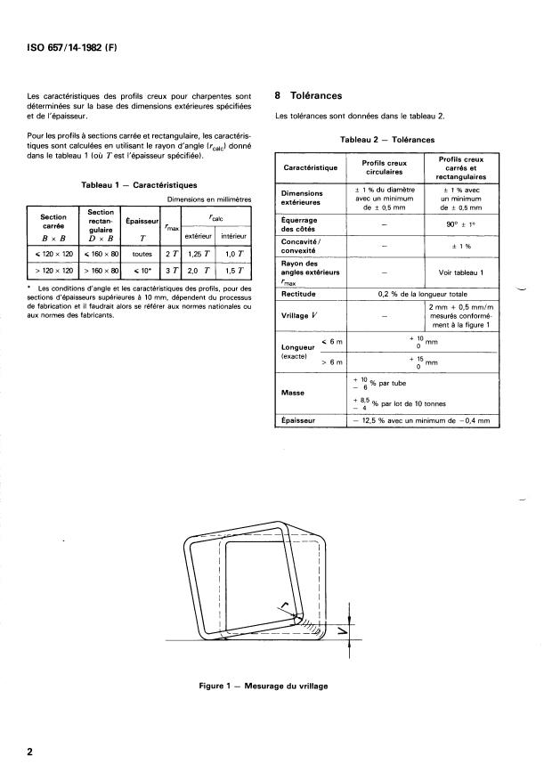 ISO 657-14:1982 ISO 657-14:1982 - Profilés en acier laminés a chaud - Page 4 preview