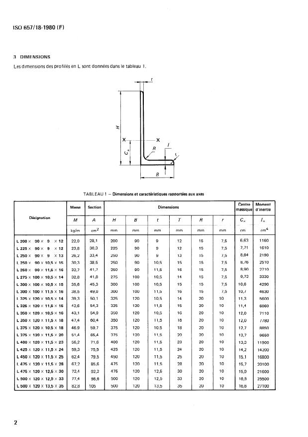 ISO 657-18:1980 ISO 657-18:1980 - Profilés en acier laminés a chaud - Page 4 preview
