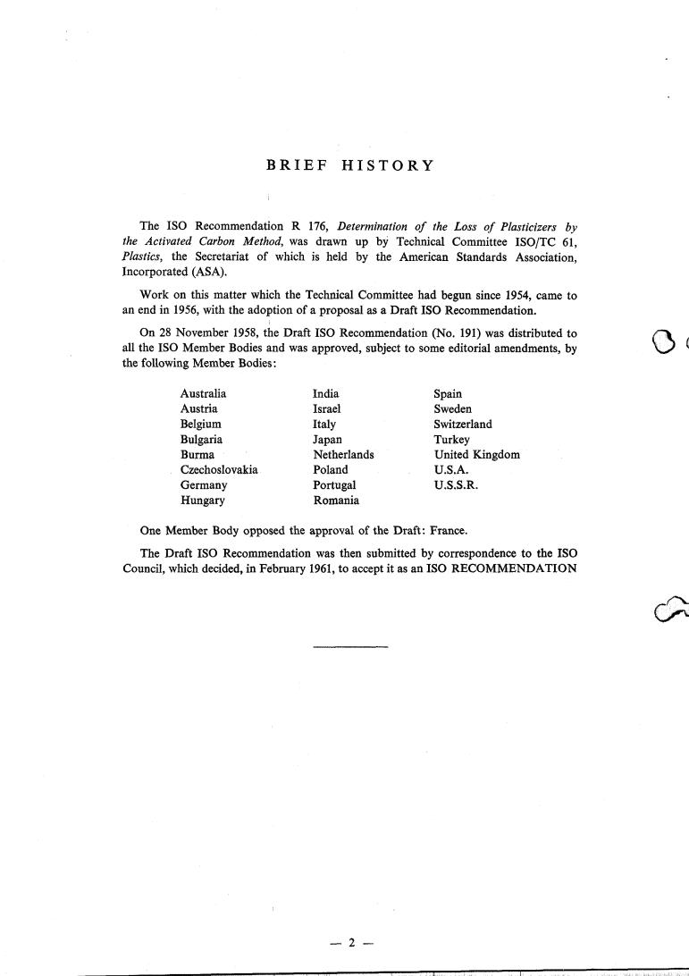 ISO/R 176:1961 ISO/R 176:1961 - Title missing - Legacy paper document
Released:1/1/1961 - Page 2 preview