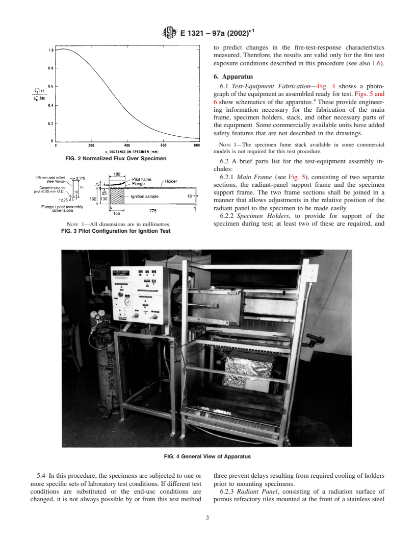 ASTM E1321-97a(2002)e1 - Standard Test Method for Determining Material Ignition and Flame Spread Properties