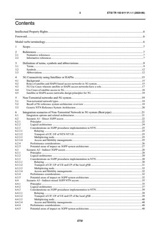 ETSI TR 103 611 V1.1.1 (2020-06) - Satellite Earth Stations and Systems (SES); Seamless integration of satellite and/or HAPS (High Altitude Platform Station) systems into 5G and related architecture options