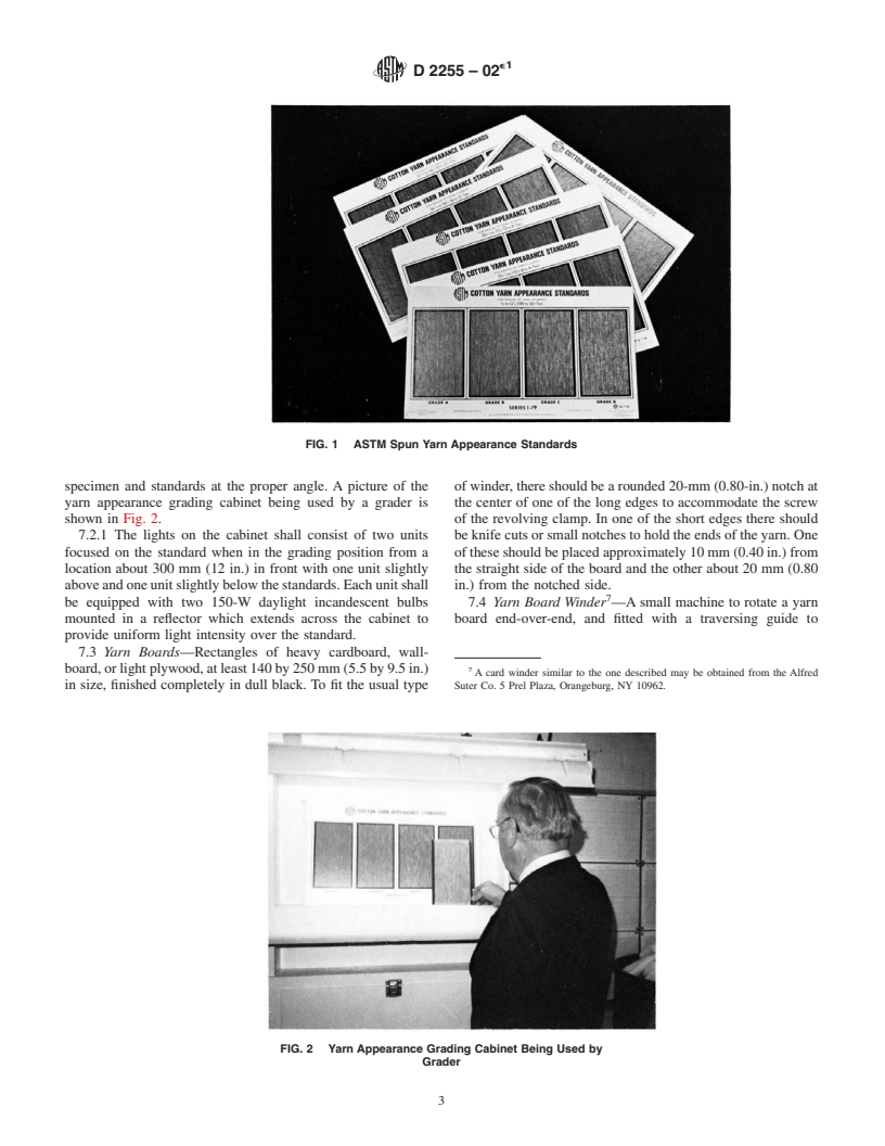 ASTM D2255-02e1 - Standard Test Method for Grading Spun Yarns for Appearance