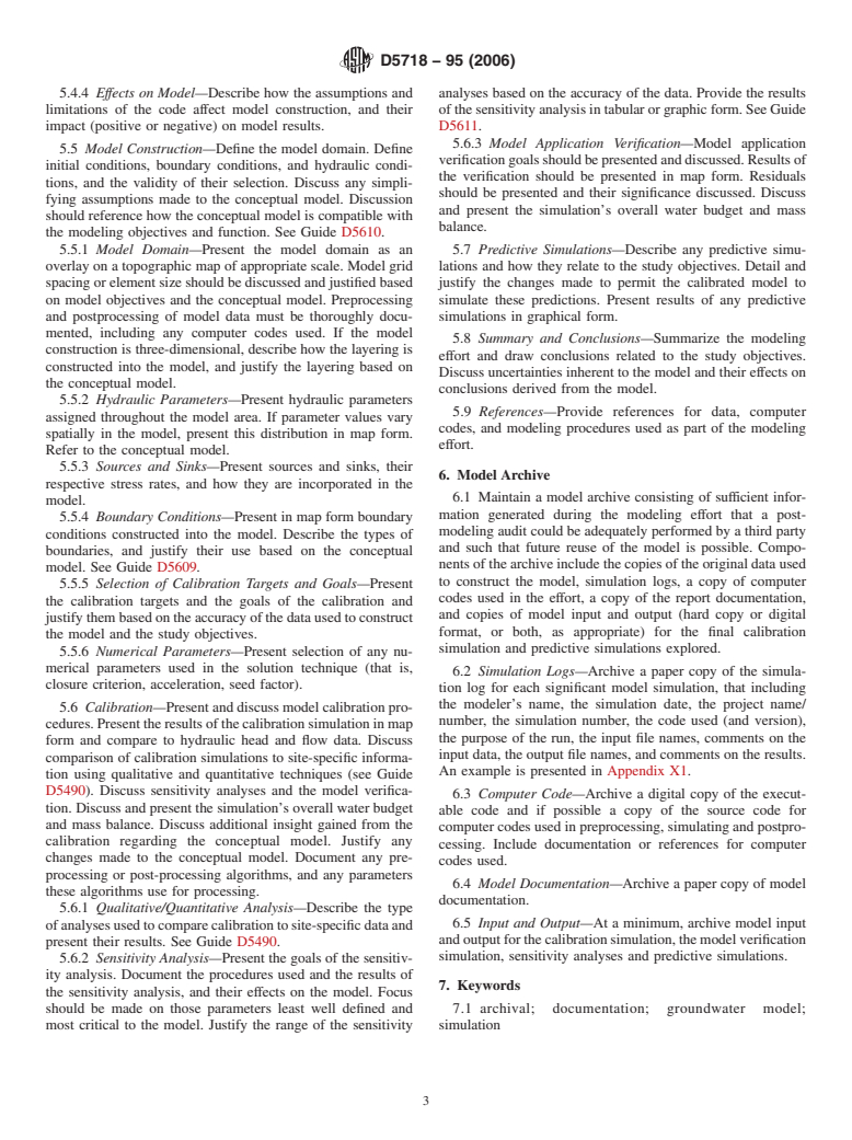 ASTM D5718-95(2006) - Standard Guide for Documenting a Groundwater Flow ...