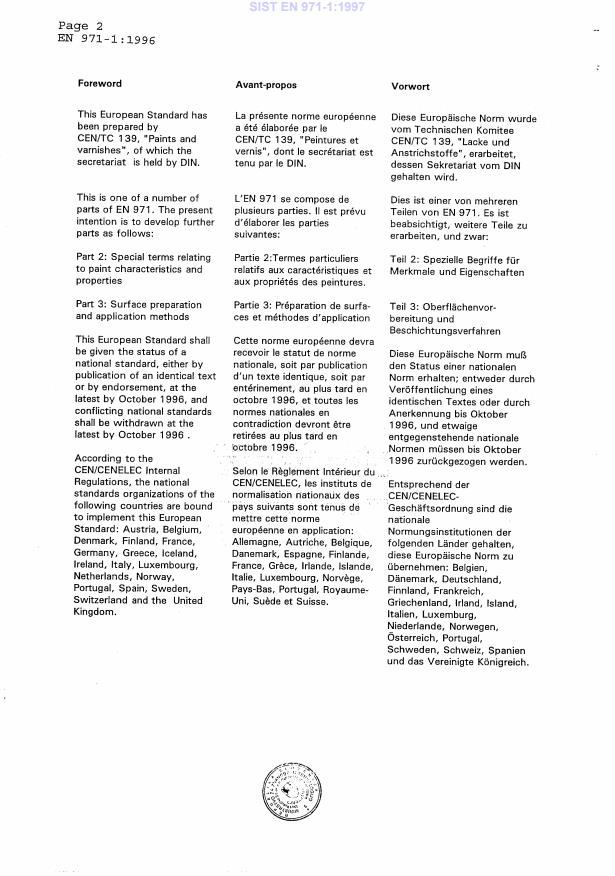 EN 971-1:1996 EN 971-1:1997 - Page 4 preview