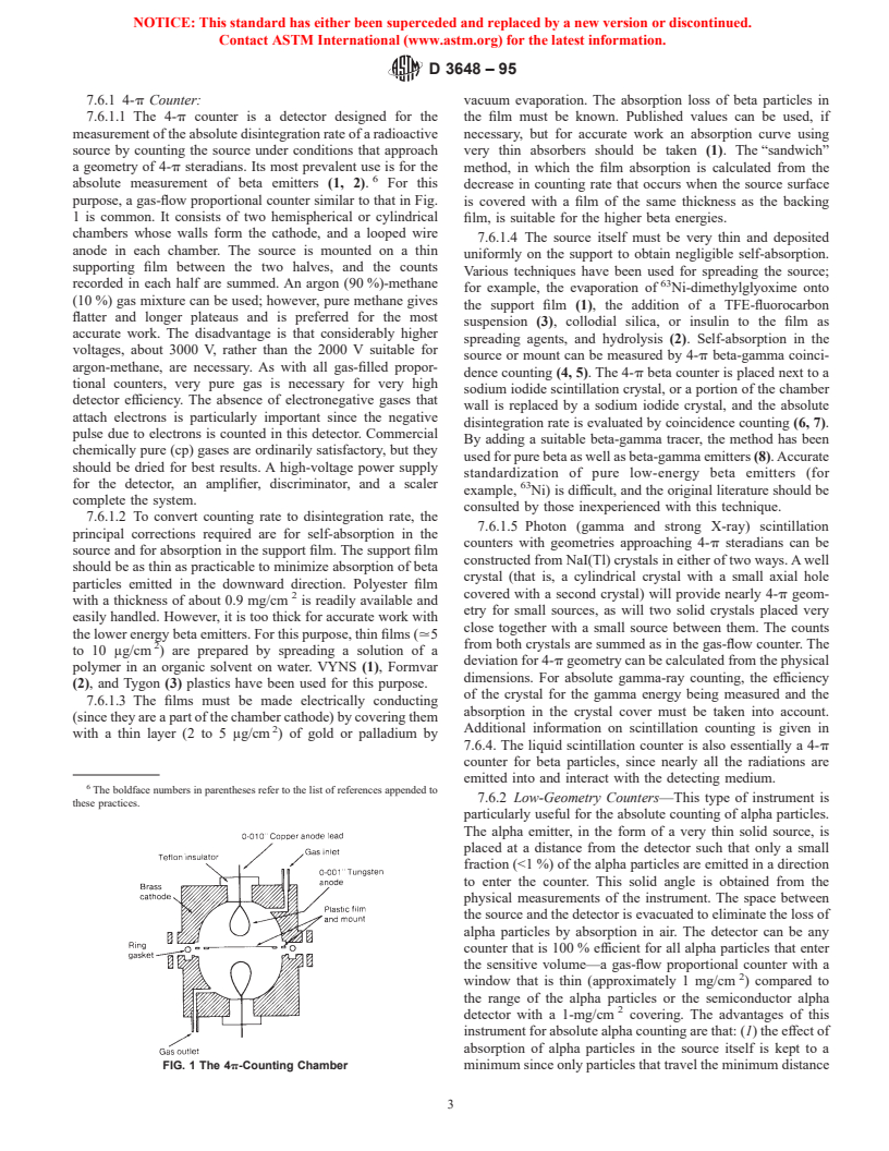 ASTM D3648-95 - Standard Practices for the Measurement of Radioactivity