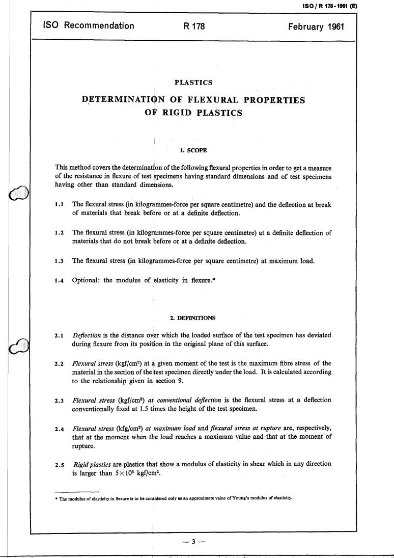 ISO/R 178:1961 - Title missing - Legacy paper document
Released:1/1/1961