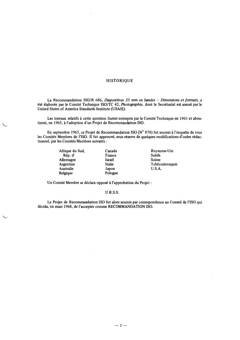 ISO/R 686:1968 ISO/R 686:1968 - 35 mm filmstrips — Dimensions and formats
Released:3/1/1968 - Page 3 preview