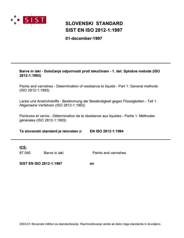 EN ISO 2812-1:1997