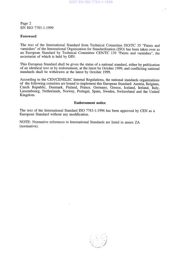 EN ISO 7783-1:1999 EN ISO 7783-1:1999 - Page 4 preview