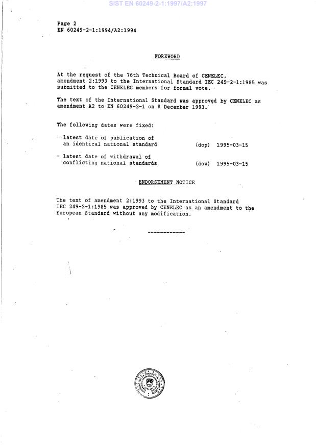 EN 60249-2-1:1994/A2:1994 EN 60249-2-1:1997/A2:1997 - Page 4 preview