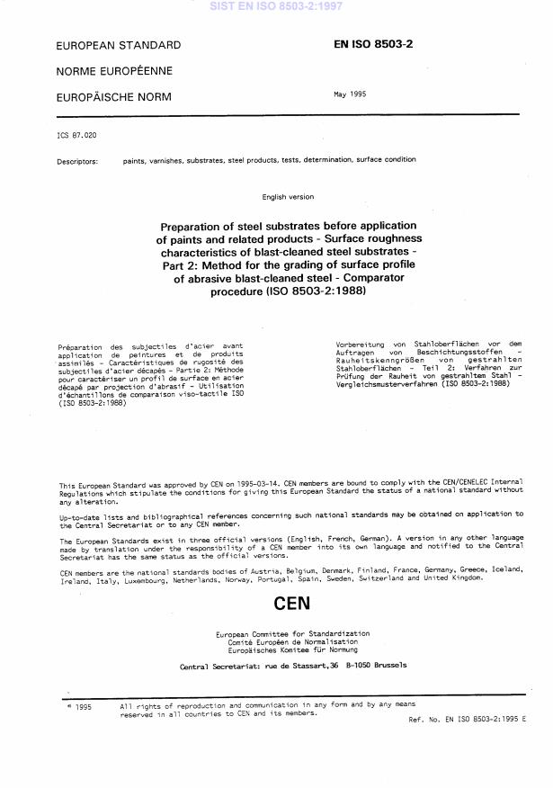 EN ISO 8503-2:1997