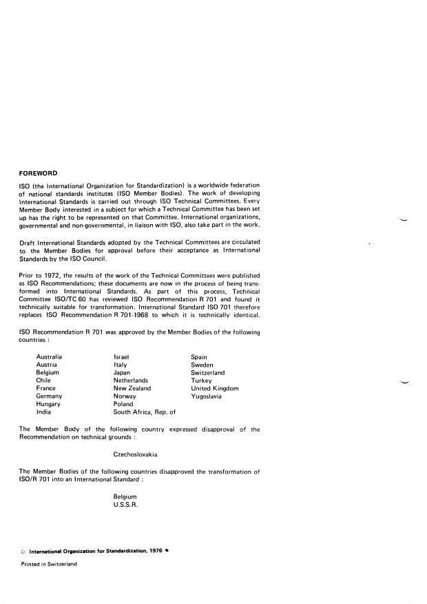 ISO 701:1976 ISO 701:1976 - International gear notation -- Symbols for geometrical data - Page 2 preview