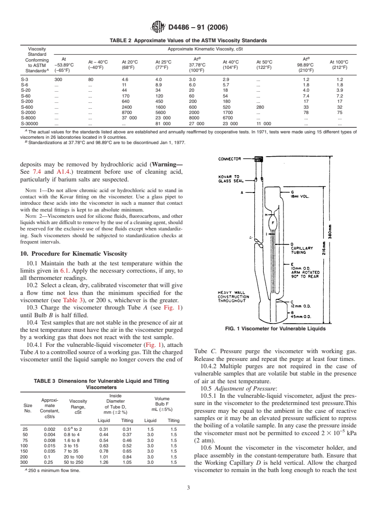 ASTM D4486-91(2006) - Standard Test Method for Kinematic Viscosity of Volatile and Reactive Liquids