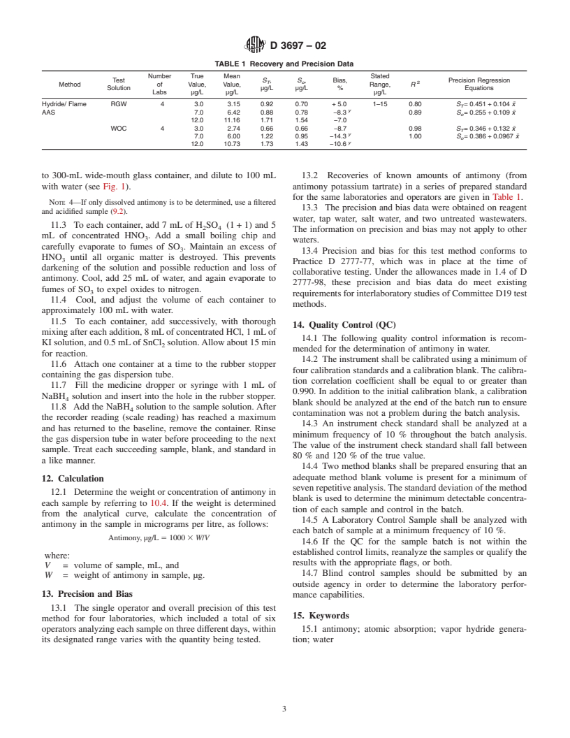 ASTM D3697-02 - Standard Test Method for Antimony in Water