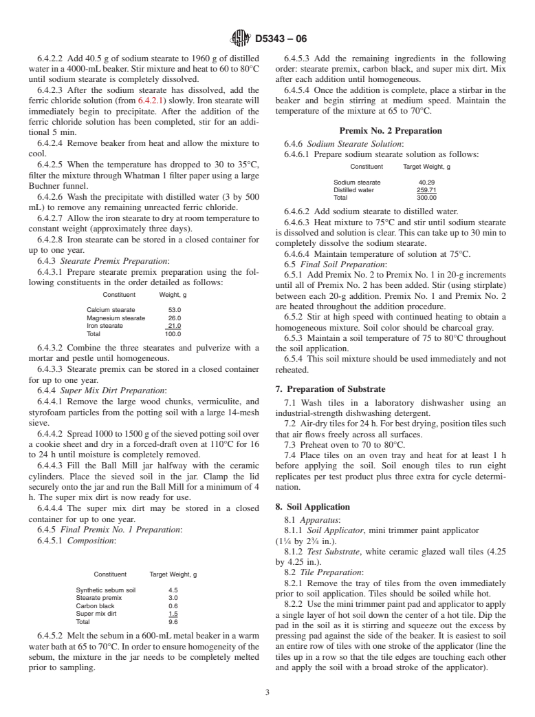 ASTM D5343-06 - Standard Guide for Evaluating Cleaning Performance of Ceramic Tile Cleaners