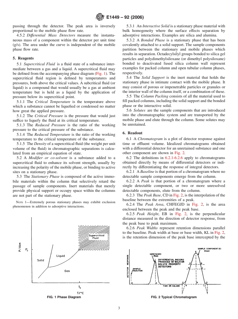 ASTM E1449-92(2006) - Standard Guide for Supercritical Fluid Chromatography Terms and Relationships