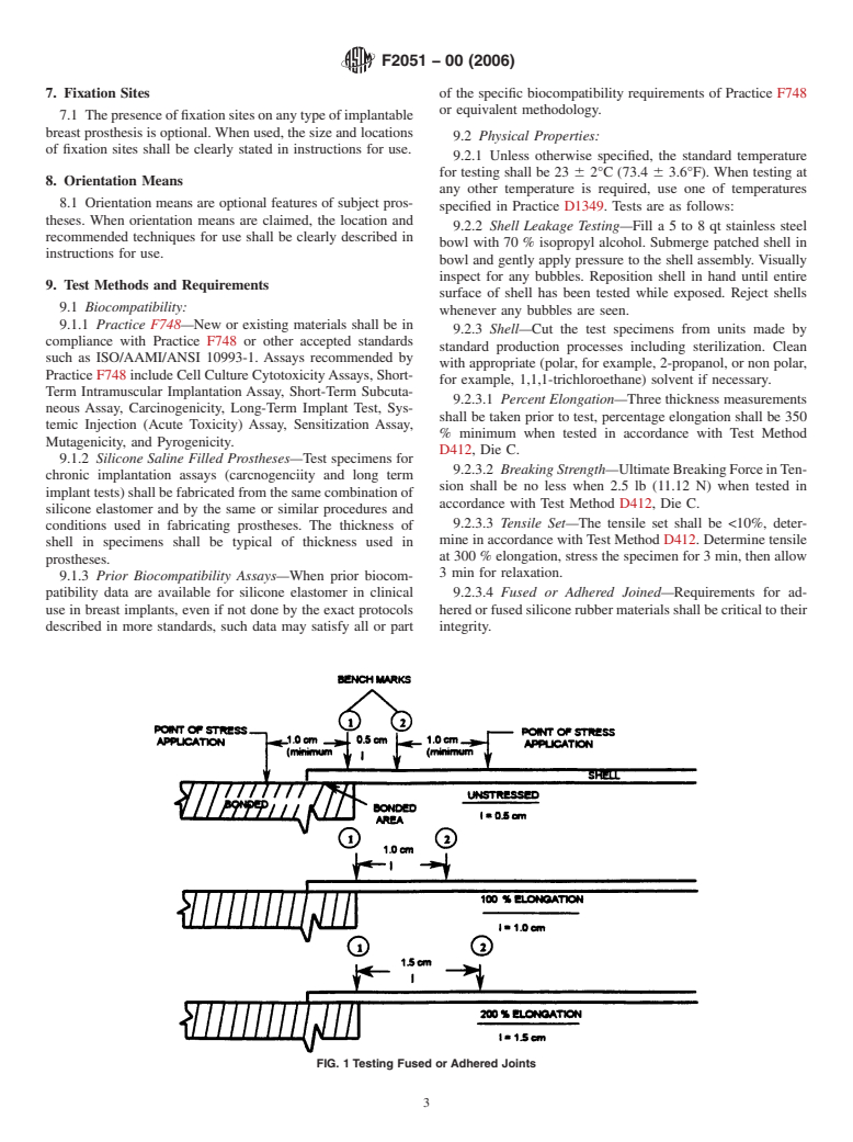 ASTM F2051-00(2006) - Standard Specification for Implantable Saline Filled Breast Prosthesis