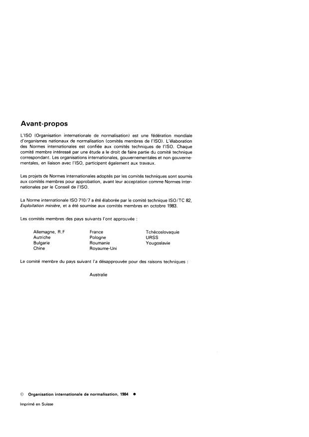 ISO 710-7:1984 ISO 710-7:1984 - Symboles graphiques a utiliser sur les cartes, les plans et les coupes géologiques détaillés - Page 2 preview
