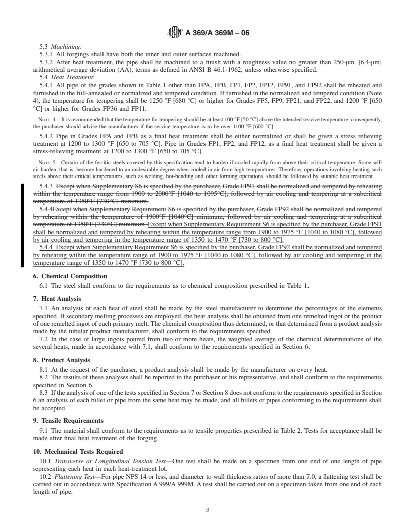 ASTM A369/A369M-06 - Standard Specification for Carbon and Ferritic ...