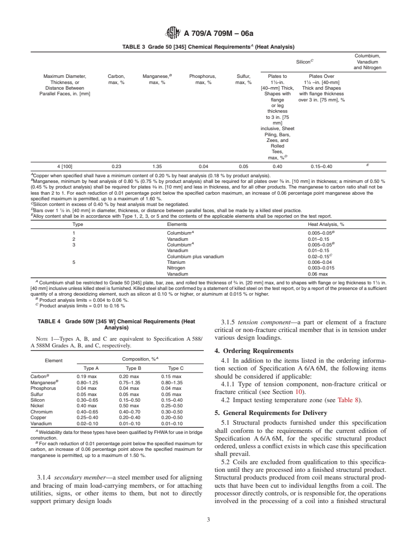 ASTM A709/A709M-06a - Standard Specification for Structural Steel for Bridges