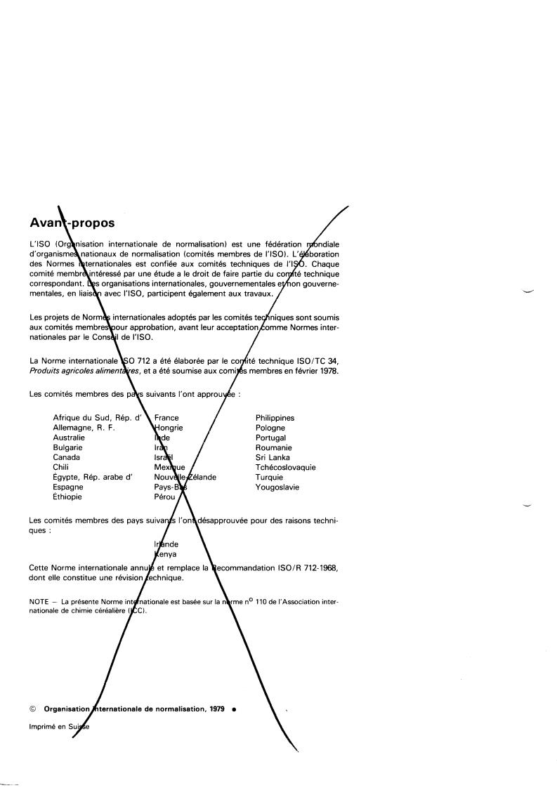 ISO 712:1979 ISO 712:1979 - Cereals and cereal products — Determination of moisture content (Routine reference method)
Released:9/1/1979 - Page 2 preview