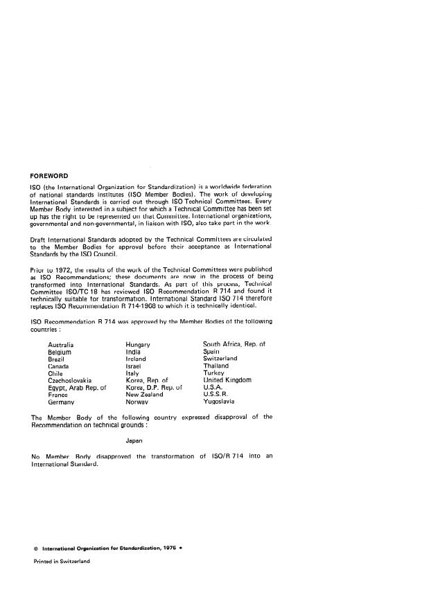 ISO 714:1975 ISO 714:1975 - Zinc -- Determination of iron content -- Photometric method - Page 2 preview