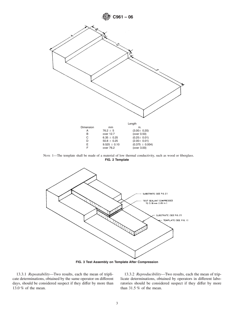 ASTM C961-06 - Standard Test Method for Lap Shear Strength of Sealants