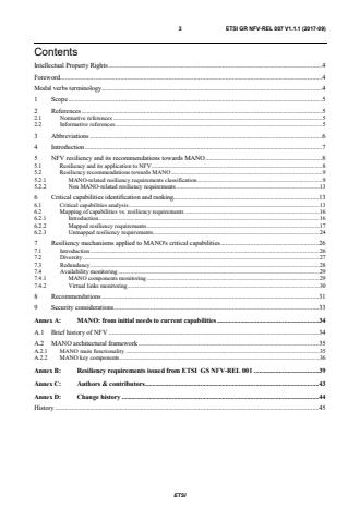 ETSI GR NFV-REL 007 V1.1.1 (2017-09) - Network Functions Virtualisation (NFV); Reliability; Report on the resilience of NFV-MANO critical capabilities