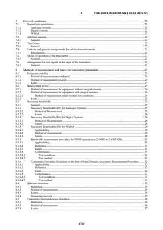 ETSI EN 300 422-3 V2.1.1 (2017-02) ETSI EN 300 422-3 V2.1.0 (2016-12) - Wireless Microphones; Audio PMSE up to 3 GHz; Part 3: Class C Receivers; Harmonised Standard covering the essential requirements of article 3.2 of Directive 2014/53/EU - Page 4 preview