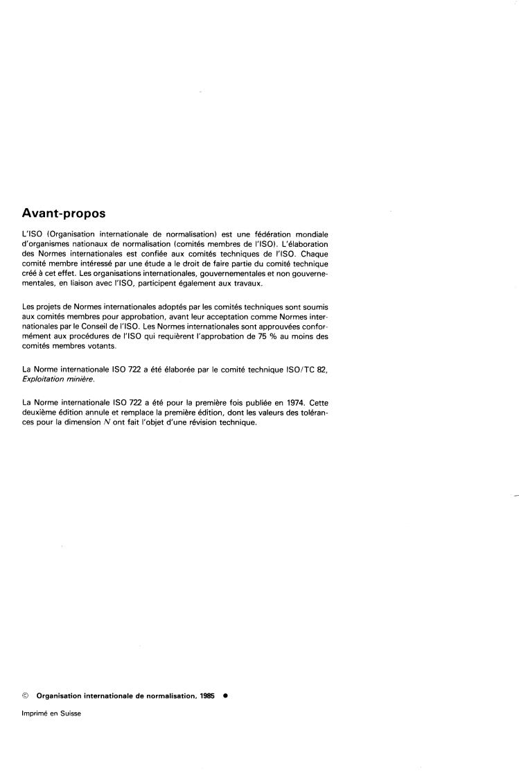 ISO 722:1985 ISO 722:1985 - Rock drilling — Hollow hexagonal drill-steels in bar form
Released:10/3/1985 - Page 2 preview