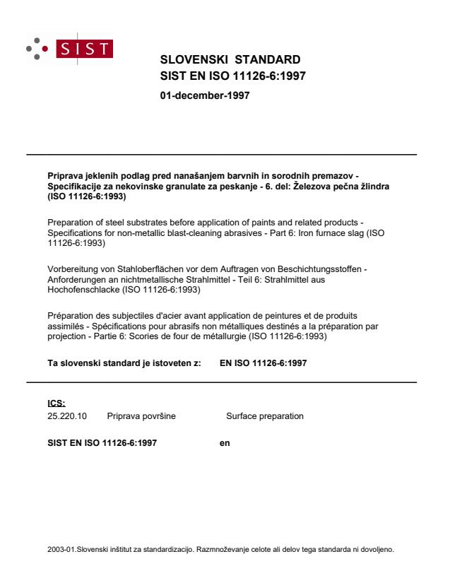 EN ISO 11126-6:1997