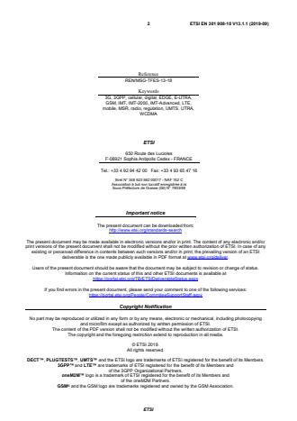 SIST EN 301 908-18 V13.1.1:2019 ETSI EN 301 908-18 V13.1.1 (2019-09) - IMT cellular networks; Harmonised Standard for access to radio spectrum; Part 18: E-UTRA, UTRA and GSM/EDGE Multi-Standard Radio (MSR) Base Station (BS) - Page 2 preview
