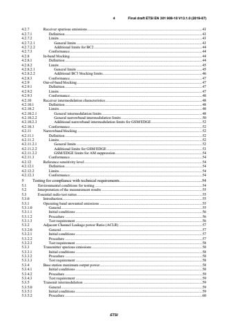SIST EN 301 908-18 V13.1.1:2019 ETSI EN 301 908-18 V13.1.0 (2019-07) - IMT cellular networks; Harmonised Standard for access to radio spectrum; Part 18: E-UTRA, UTRA and GSM/EDGE Multi-Standard Radio (MSR) Base Station (BS) - Page 4 preview