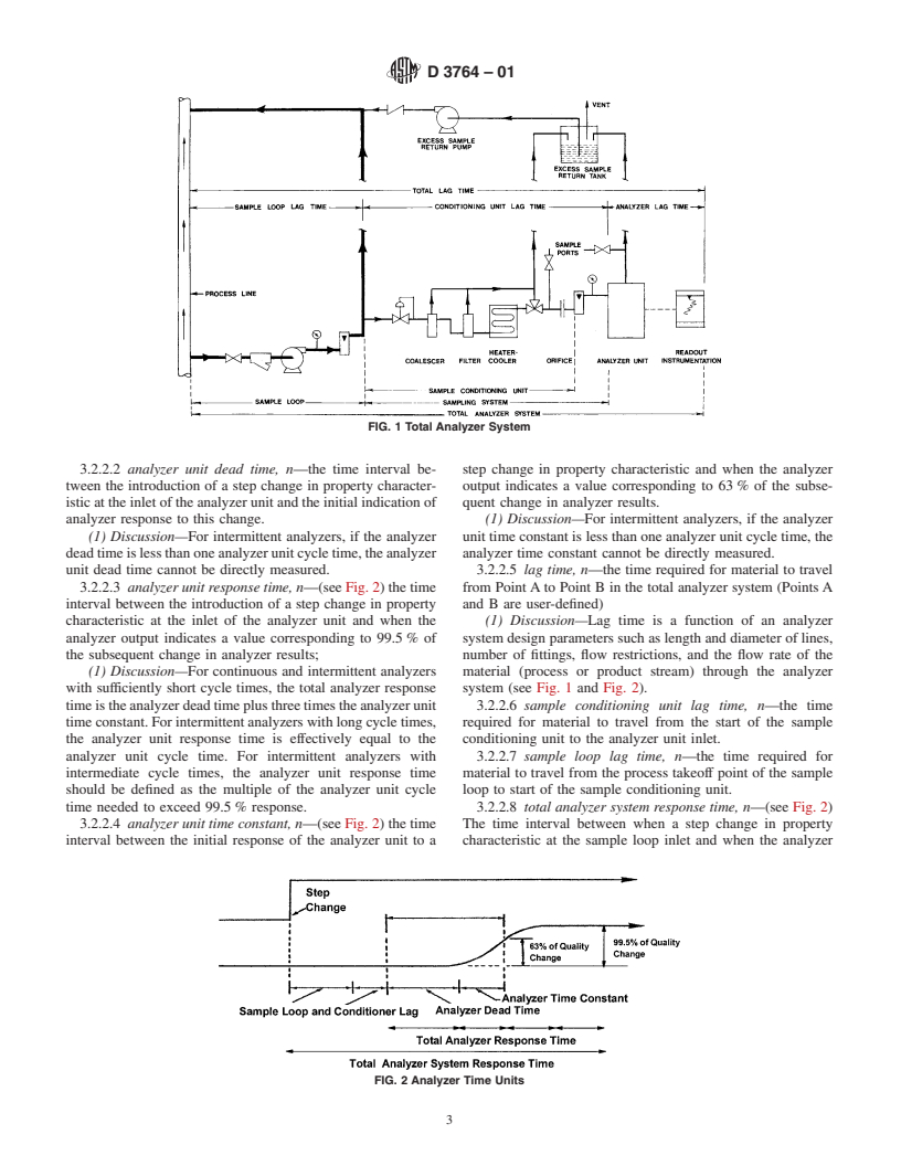 ASTM D3764-01 - Standard Practice for Validation of Process Stream Analyzer Systems