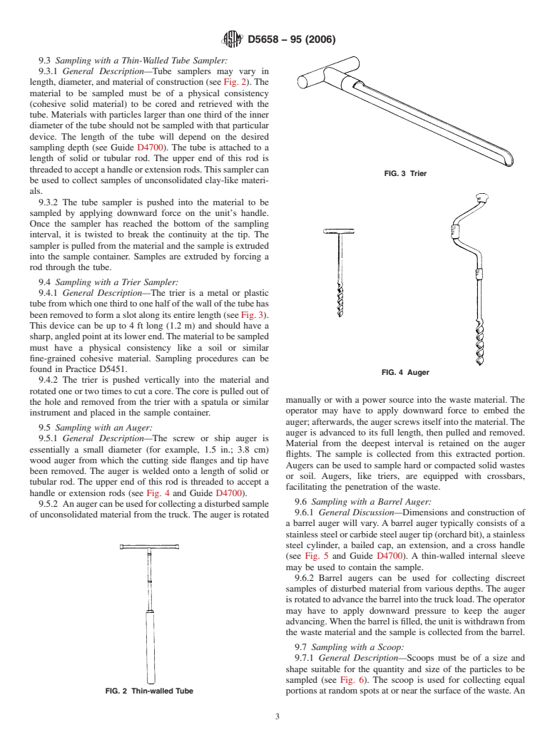 ASTM D5658-95(2006) - Standard Practice for Sampling Unconsolidated Waste From Trucks