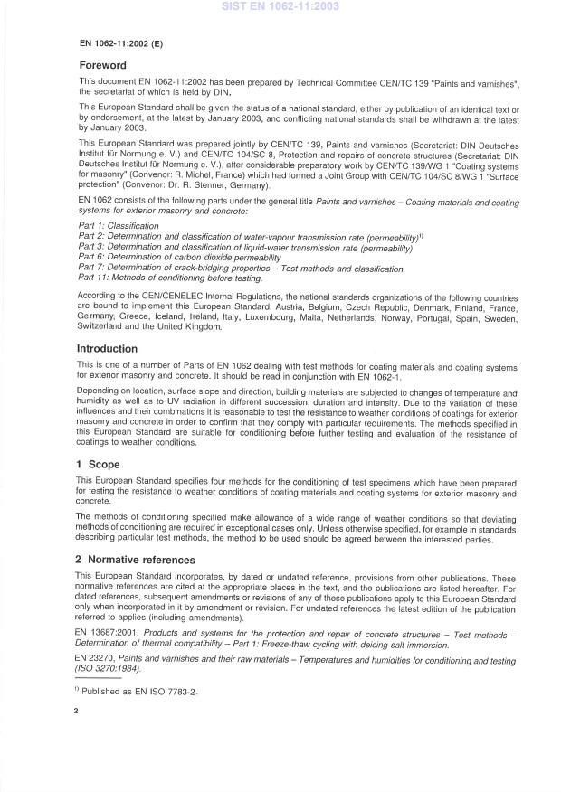 EN 1062-11:2002 EN 1062-11:2003 - Page 4 preview