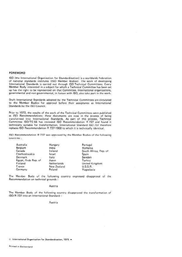 ISO 737:1975 ISO 737:1975 - Coniferous sawn timber -- Sizes -- Methods of measurement - Page 2 preview