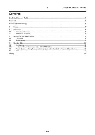 ETSI SR 000 314 V2.19.1 (2016-04) - Intellectual Property Rights (IPRs); Essential, or potentially Essential, IPRs notified to ETSI in respect of ETSI standards